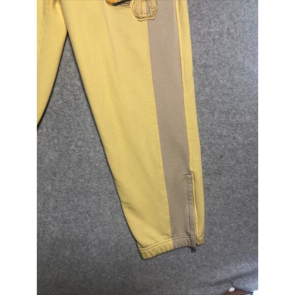 Vintage Le Jean De Marithe Francois Girbaud Yellow Sweatpants Men's XL Baggy Y2K - Picture 3 of 16